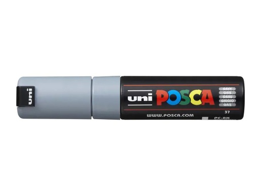 [90062621 779960] Uni Permanent-Marker POSCA 8 mm Grau