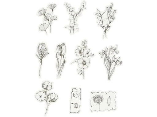 [90062625 1057970] Creativ Company Motivsticker Blumen 30 Stück