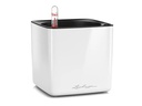 Lechuza Blumentopf CUBE Glossy 14 Weiss glanz