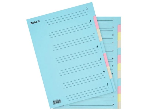 [90062735 1198641] Biella Ordnungsmappe A4 mit 7 Fächer, Blau