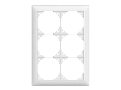 [90062879 1030374] Feller EDIZIOdue Abdeckrahmen 2 x 3, weiss