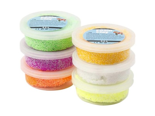 [90063024 828544] Creativ Company Modellier-Set Foam Clay 6 x 14 g Ostern