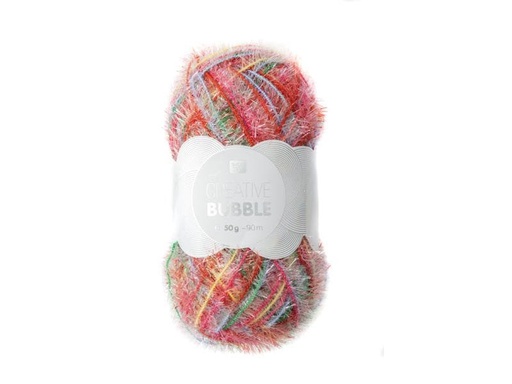 [90006282 945229] Rico Design Wolle Creative Bubble Print 50 g Mehrfarbig; Rot; Grün