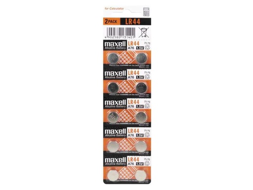 [90063073 920102] Maxell Europe LTD. Knopfzelle LR44 10 Stück