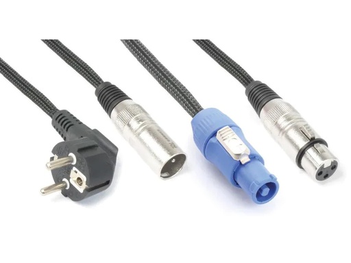 [90063106 1141024] PD Connex CX08-15 XLR 3 Pole, male - XLR 3 Pole, female 15 m