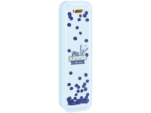 [90063178 1173240] BIC Kugelschreiber Summer blue Box 4-teilig