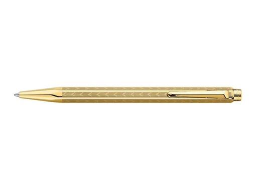 [90063183 649372] Caran d'Ache Kugelschreiber Ecridor Chevron Vergoldet