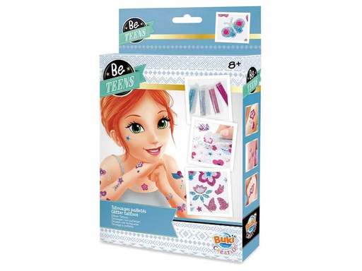 [90006300 835923] Buki Tattoo Set Be Teens Glitzer