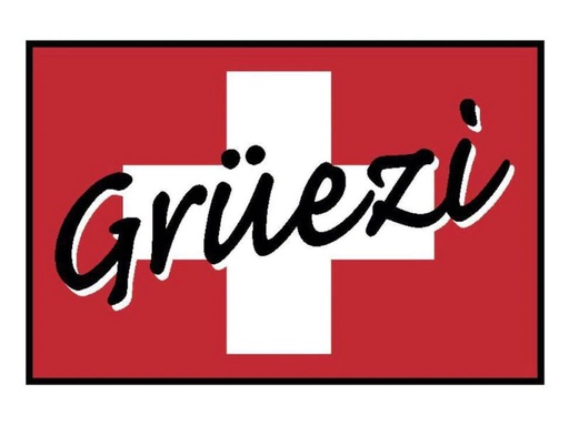 [90006302 878607] wash+dry Fussmatte Grüezi 50 cm x 75 cm
