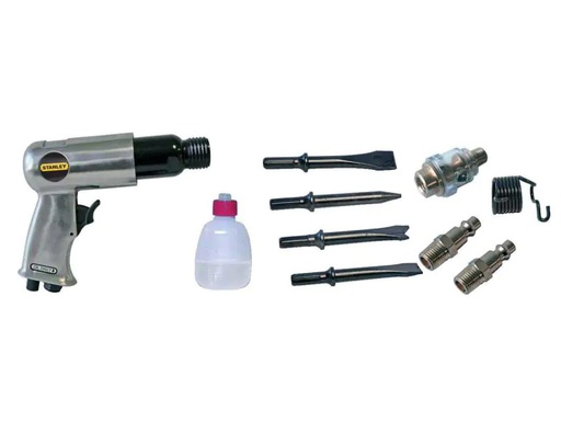 [90063261 956972] Stanley Druckluft-Meisselhammer Set mit 4 Einsätzen