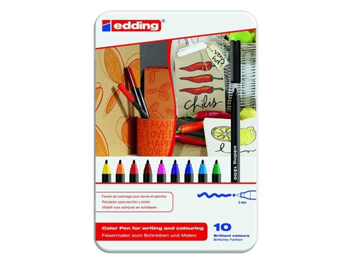 [90063315 844274] edding Fasermaler 1300 Set mit 10 Stück