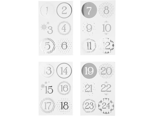 [90063335 964215] Creativ Company Adventskalender-Zahlen Ø 4 cm