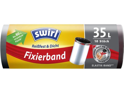 [90063341 1169364] Swirl Müllbeutel Fixierband 35 l, 10 Stück