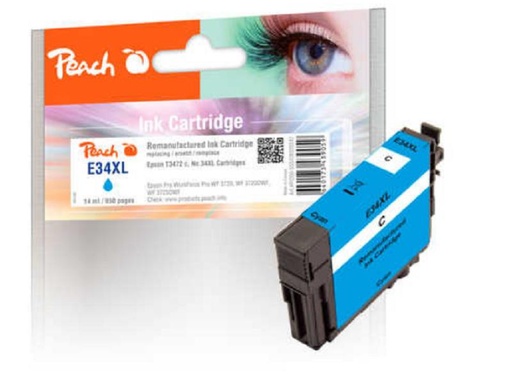 [90063402 1142586] Peach Tinte Epson T3472, No 34XL Cyan