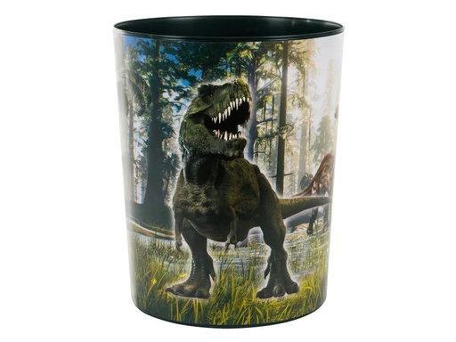 [90063440 1045625] Goldbuch Papierkorb T-Rex 10 l, Schwarz; Pink; Blau