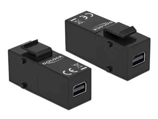 [90063470 1009507] Delock Keystone-Modul Mini-Displayport – Mini-Displayport Schwarz