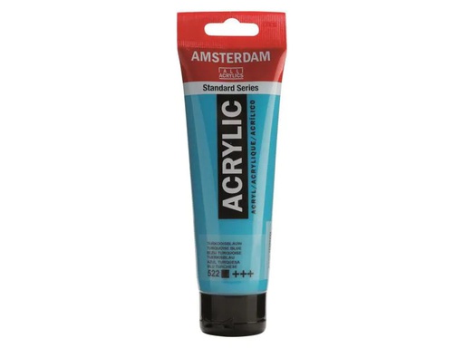 [90063669 995924] Amsterdam Acrylfarbe Standard 522 Türkisblau deckend, 120 ml