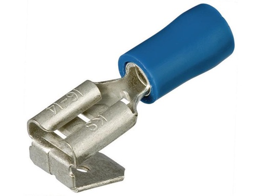 [90006347 846991] Knipex Flachsteckhülsen 2.5 mm² Blau, mit Abzweig, 100 Stück