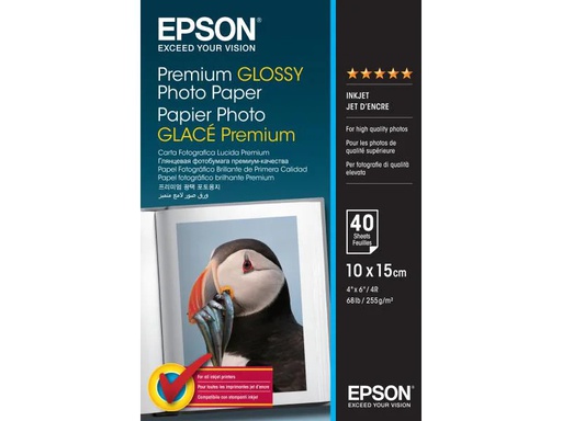 [90063722 117389] Epson Fotopapier 10 x 15 cm 255 g/m² 40 Stück