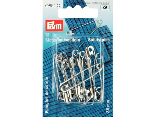 [90063776 1088109] Prym Sicherheitsnadel Nr. 2, 38 mm, 12 Stück