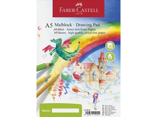 [90063794 1036364] Faber-Castell Malblock A5 60 Blatt
