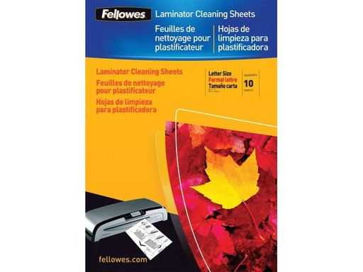 [90063800 916447] Fellowes Reinigung für Laminiergeräte 10 Stück