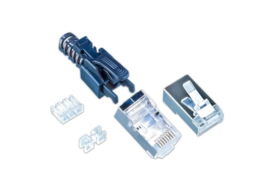 [90063871 1121112] Wirewin Stecker RJ45 KAT6A Securelock 10 Stück, Schwarz