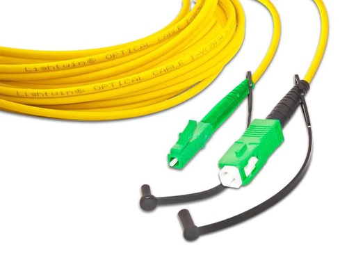 [90064110 1129652] Lightwin LWL-Anschlusskabel LC/APC-SC/APC, Singlemode, Simplex, 5m