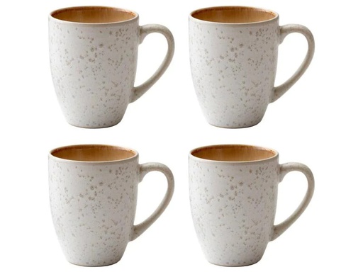 [90064158 1015185] Bitz Kaffeetasse 300 ml, 4 Stück, Créme/Amber