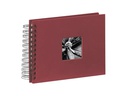 Hama Fotoalbum Fine Art 24 x 17 cm Bordeaux, 50 schwarze Seiten