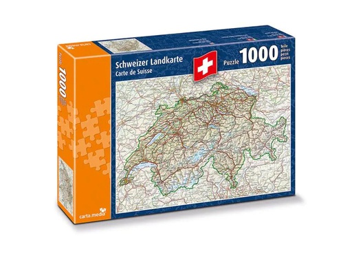 [90064279 860788] Carta.Media Puzzle Schweizer Landkarte