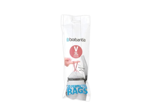 [90064332 675871] Brabantia Kehrichtsack PerfectFit V 3 l, 20 Stück