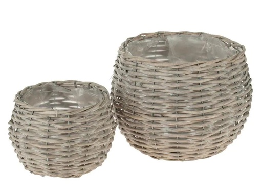 [90064390 1088743] Opiflor Weidenkorb Anja 2er Set