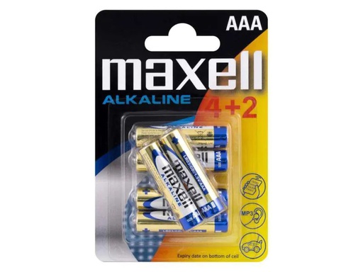 [90064433 920250] Maxell Europe LTD. Batterie AAA 4+2 Stück