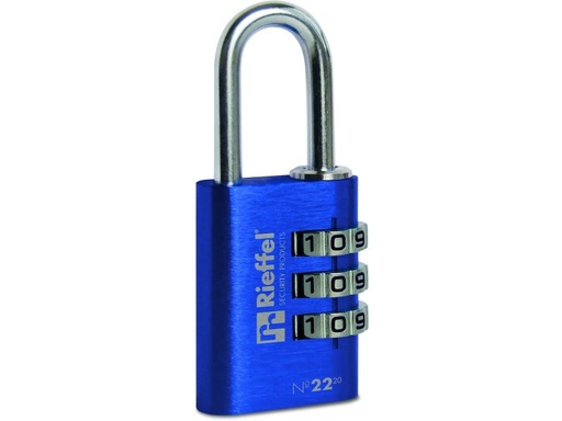 [90064555 915945] Rieffel Zahlenschloss Nr. 22/20 Blau