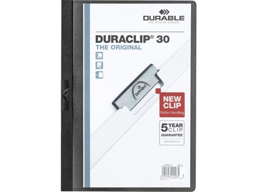[90064565 360097] DURABLE Klemmhefter Duraclip 30 A4 5 x Schwarz