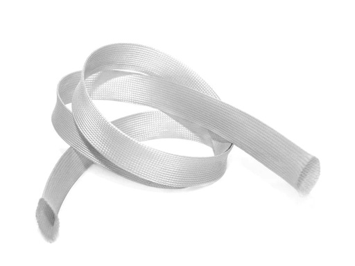 [90006455 886352] Audioraq Kabelschlauch 1585 geschlossen 40 mm 10m silber