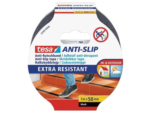 [90006458 339107] tesa Anti-Rutschband 5 m x 50 mm Schwarz