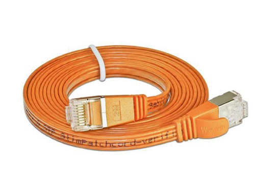 [90064801 314792] SLIM Slimpatchkabel RJ-45 - RJ-45, Cat 6, STP, 15 m, Orange