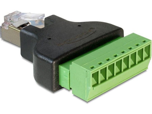 [90064802 402180] Delock Terminalblock RJ45 m 8 Pins 1 Stück
