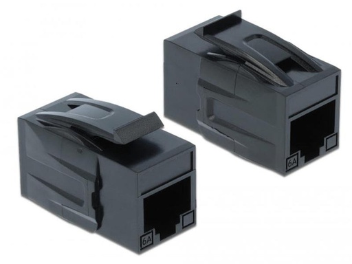 [90064822 1009505] Delock Keystone-Modul RJ-45 - RJ-45, Cat.6A, UTP schwarz