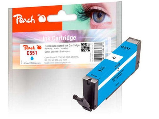 [90064902 664588] Peach Tinte Canon CLI-551C Cyan