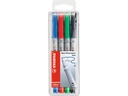 STABILO Folienstift OHPen universal F 4 Stück Mehrfarbig