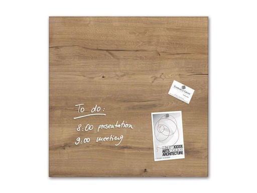 [90006484 373556] Sigel Magnethaftendes Glassboard artverum 48 cm x 48 cm, Beige