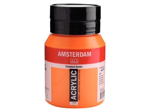[90065097 995952] Amsterdam Acrylfarbe Standard 276 Azoorange halbdeckend, 500 ml
