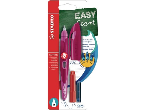 [90065657 851707] STABILO Füllfederhalter Easybirdy Medium (M), Rechtshänder, Pink