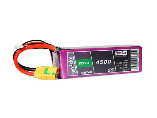 [90065764 1017088] Hacker RC-Akku LiPo 4500 mAh 18.5 V 20C TopFuel ECO-X MTAG