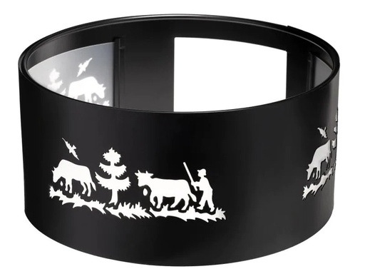 [90065839 502397] Heidi Cheese Line Fondue-Rechaud Windschutz Alpes Schwarz
