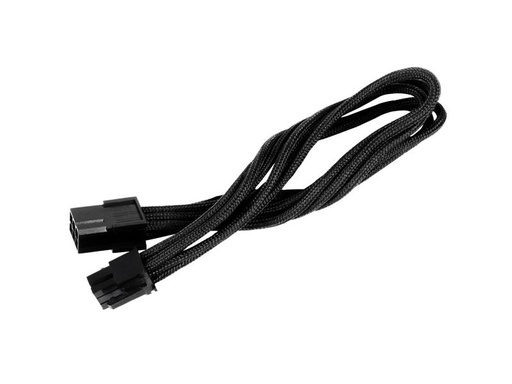[90066206 552525] SilverStone Stromverlängerungskabel 6Pin - 6Pin PCIe Schwarz