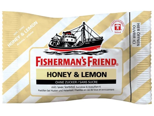 [90066244 1046211] Fisherman's Bonbons Honey &amp; Lemon ohne Zucker 25 g